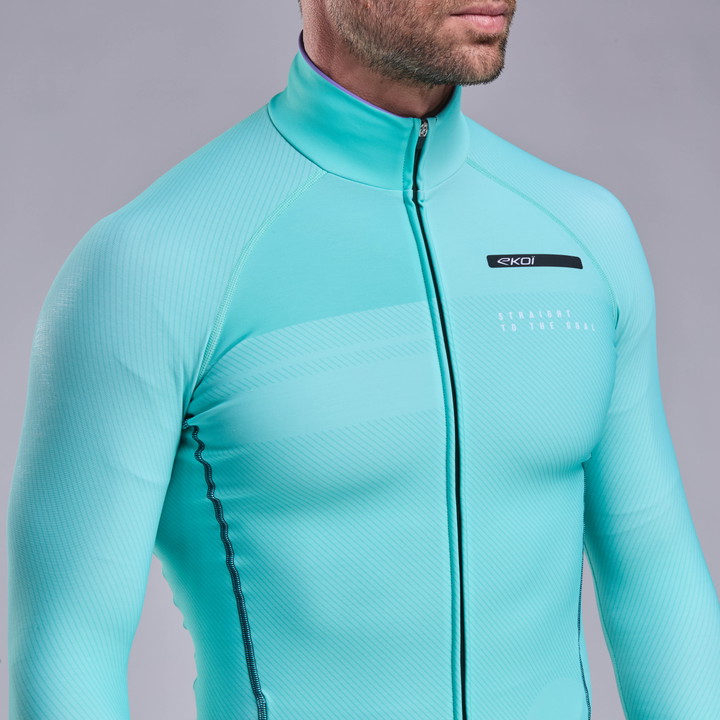COMBINAISON THERMIQUE EKOI PERF MONOCHROME AQUA