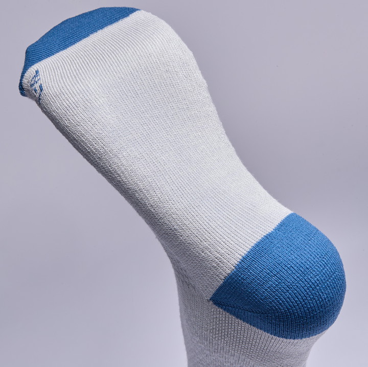 CHAUSSETTES FEMME RACING OUTLAST EKOI X MARION ROUSSE GRIS/BLEU