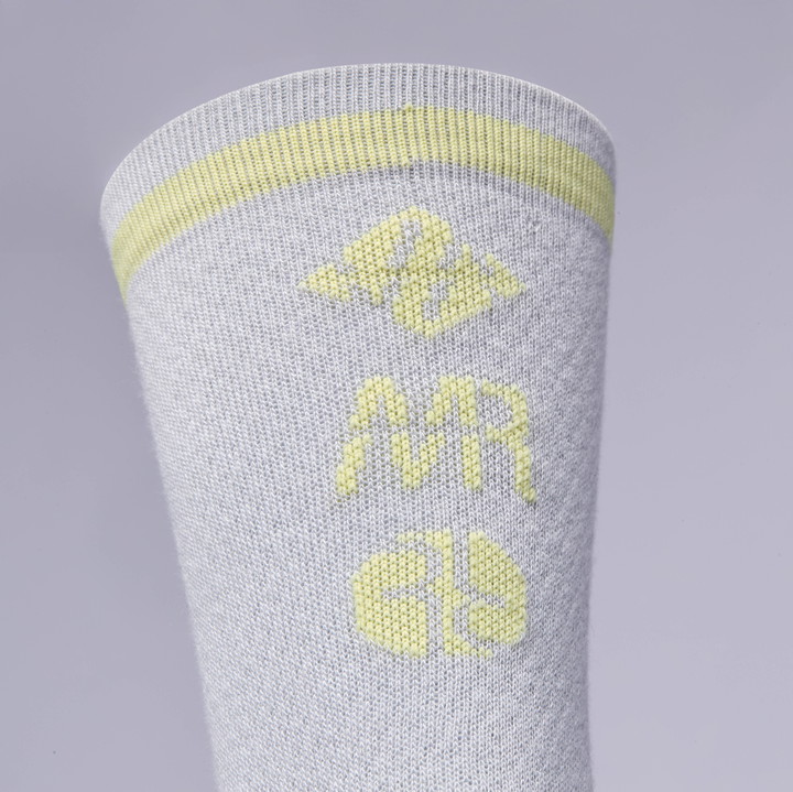 CHAUSSETTES FEMME RACING OUTLAST EKOI X MARION ROUSSE GRIS/LIME