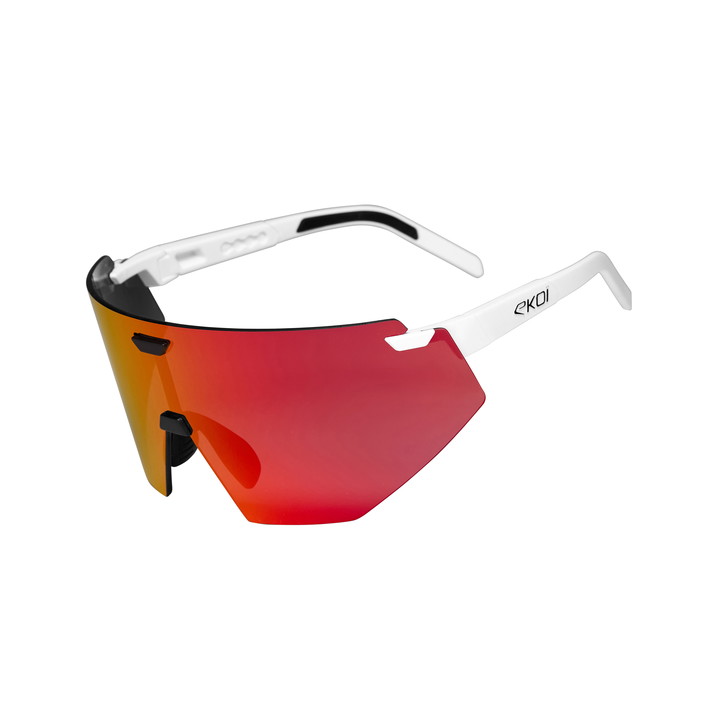 AEROLITE white black + full revo chrome red cat 3