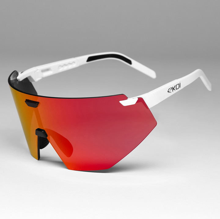 AEROLITE white black + full revo chrome red cat 3