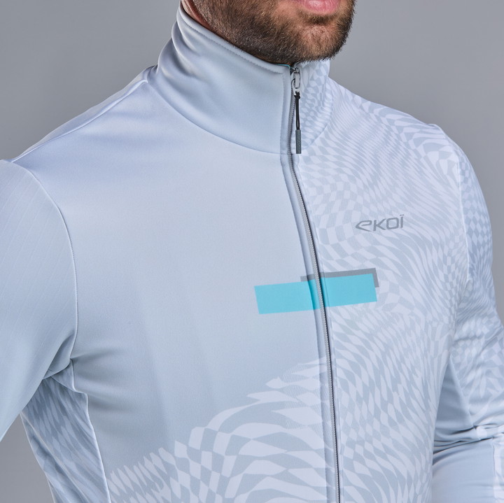 VESTE THERMIQUE EKOI PERF GRAPHIC BLANC