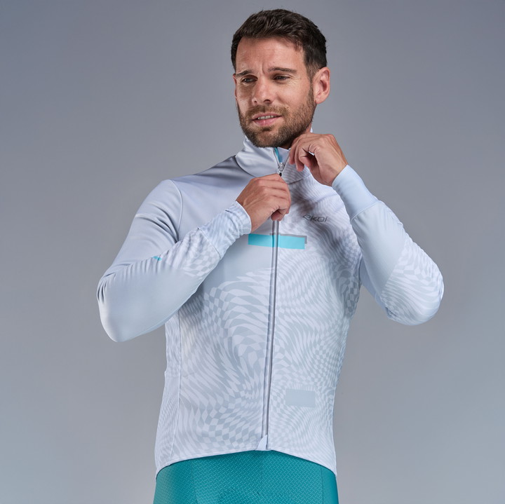 VESTE THERMIQUE EKOI PERF GRAPHIC BLANC