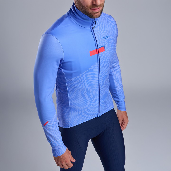 VESTE THERMIQUE EKOI PERF GRAPHIC BLEU