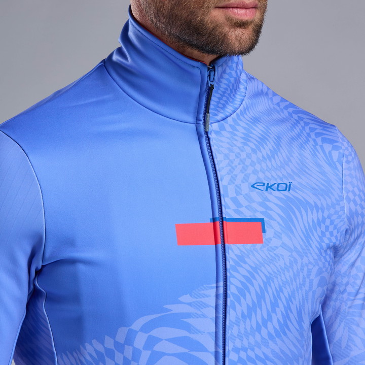 VESTE THERMIQUE EKOI PERF GRAPHIC BLEU