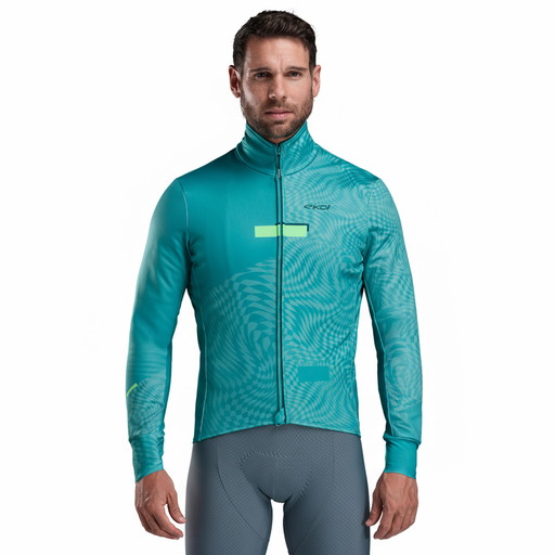 Thermo Fietsjack EKOI Perf GRAPHIC Azurgroen