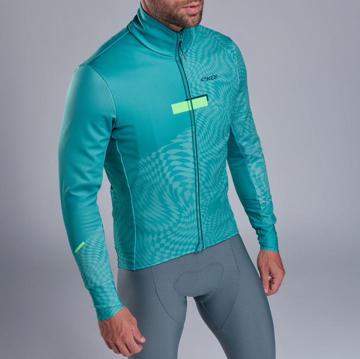 VESTE THERMIQUE EKOI PERF GRAPHIC VERT AZUR