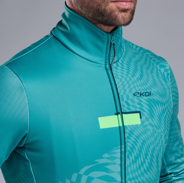 VESTE THERMIQUE EKOI PERF GRAPHIC VERT AZUR