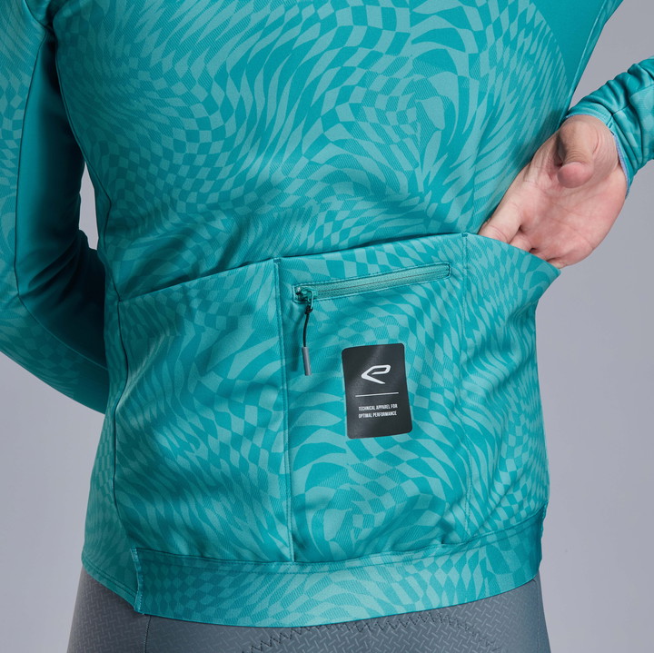 VESTE THERMIQUE EKOI PERF GRAPHIC VERT AZUR