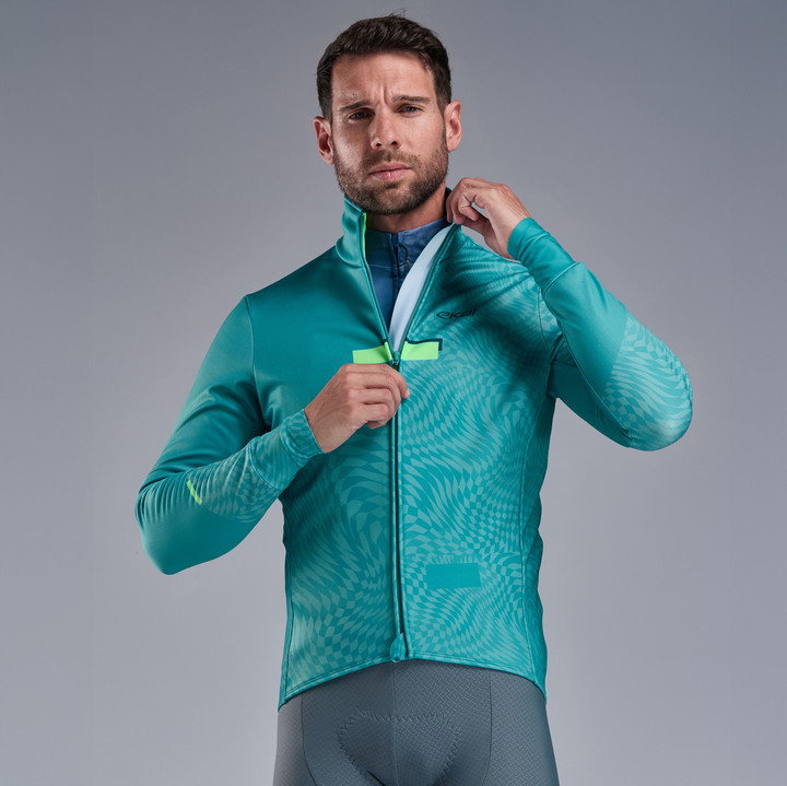 VESTE THERMIQUE EKOI PERF GRAPHIC VERT AZUR