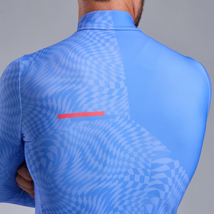 MAILLOT MANCHES LONGUES EKOI PERF GRAPHIC BLEU