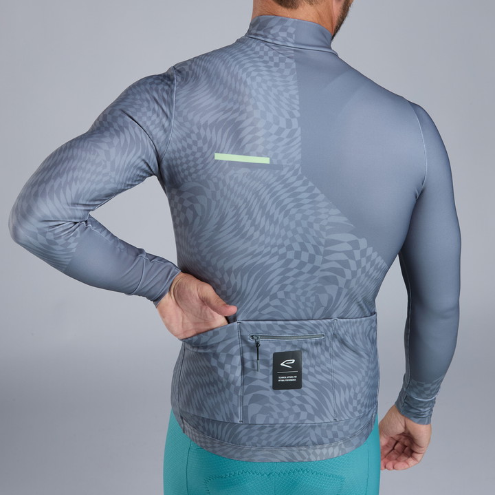 MAILLOT MANCHES LONGUES EKOI PERF GRAPHIC GRIS