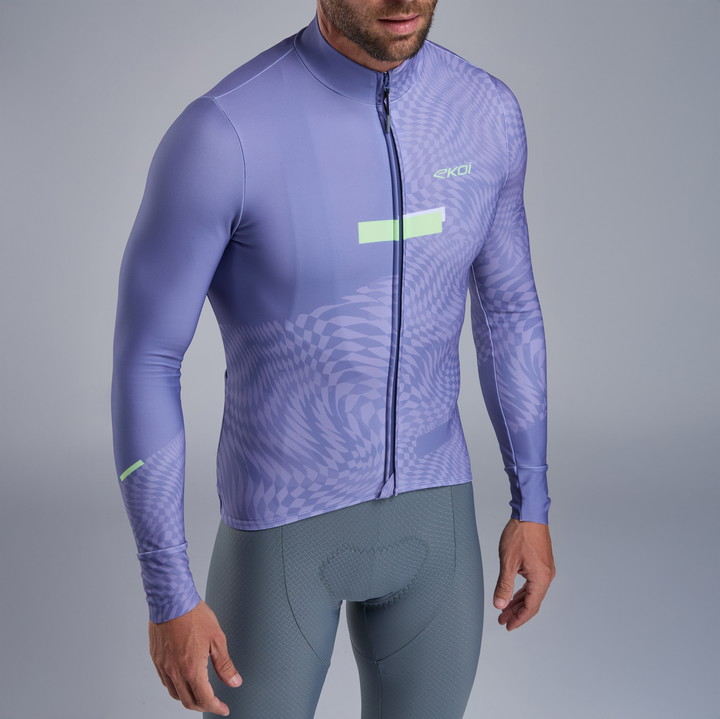 MAILLOT MANCHES LONGUES EKOI PERF GRAPHIC VIOLET