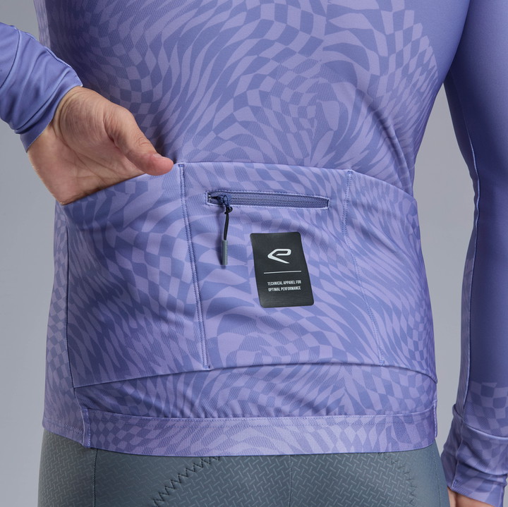 MAILLOT MANCHES LONGUES EKOI PERF GRAPHIC VIOLET