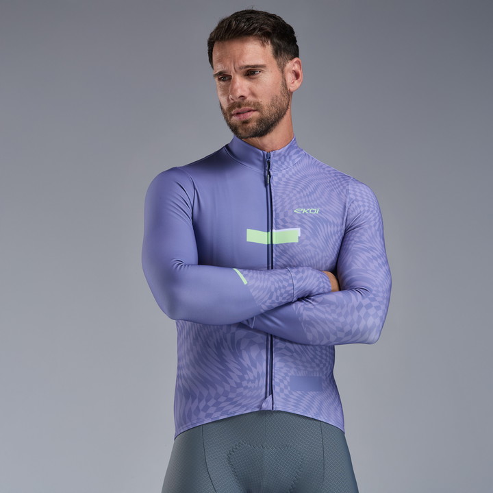 MAILLOT MANCHES LONGUES EKOI PERF GRAPHIC VIOLET
