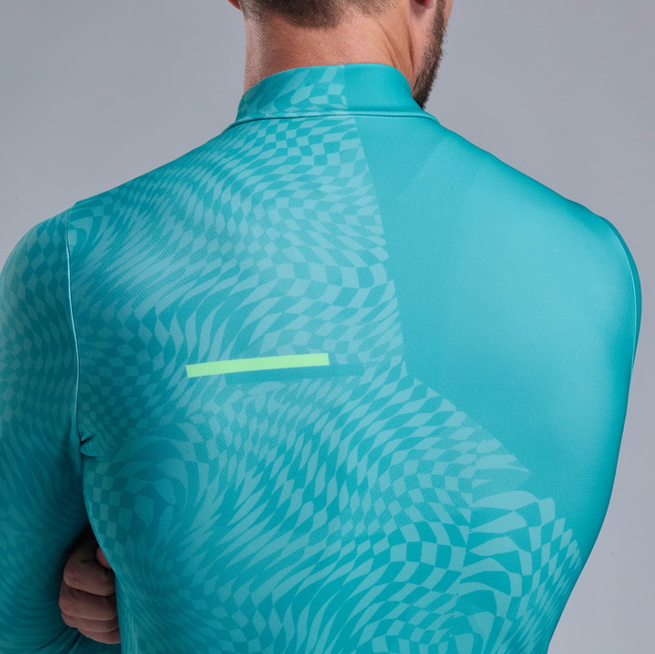 MAILLOT MANCHES LONGUES EKOI PERF GRAPHIC VERT AZUR