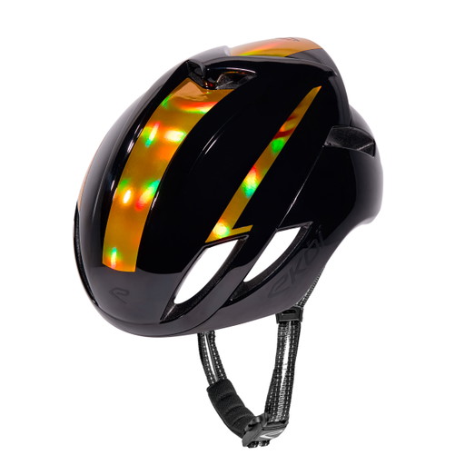 Casco EKOI Perf AR14 LTD Competición Negro Holo Oro