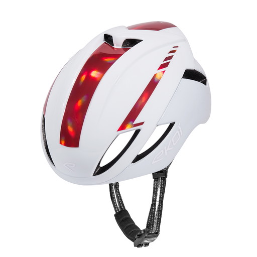 Casque EKOI Perf AR14 LTD Competition Blanc Holo Rouge