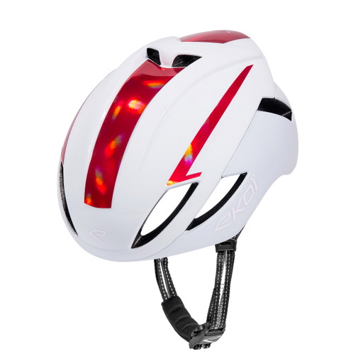 Casco EKOI Perf AR14 LTD Competición Blanco Holo Rojo