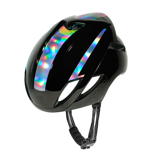 Casco EKOI Perf AR14 LTD Competición Negro Holo Plata