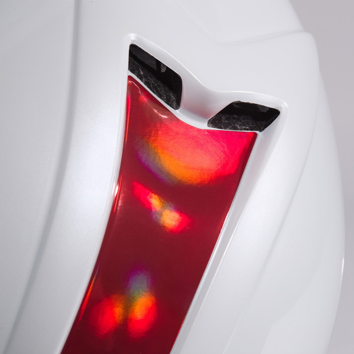Casque EKOI Perf AERO16 Blanc LTD Holo Rouge