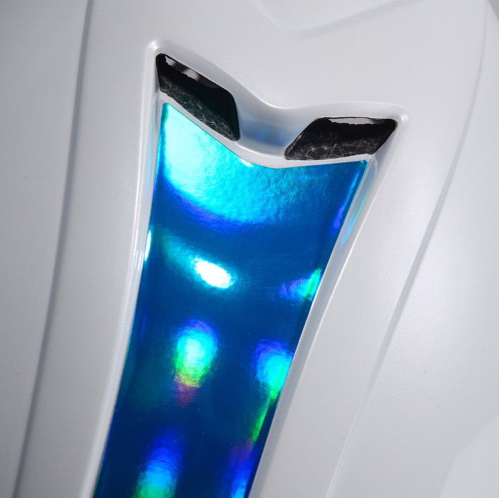 Casque EKOI Perf AERO16 Blanc LTD Holo Bleu