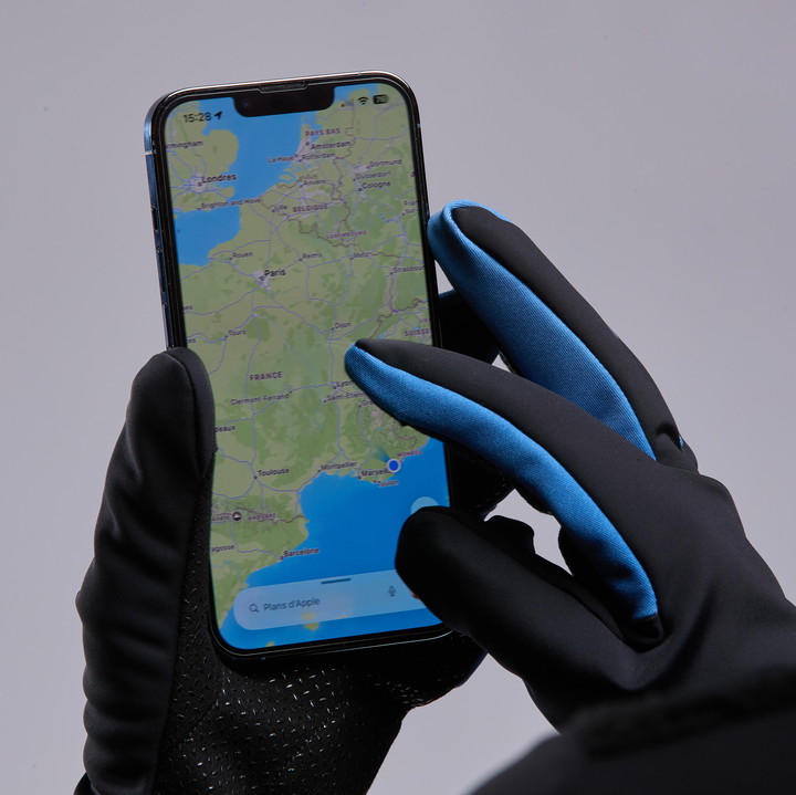 Gants hiver femme EKOI Racing x MARION ROUSSE Primaloft Noir Bleu