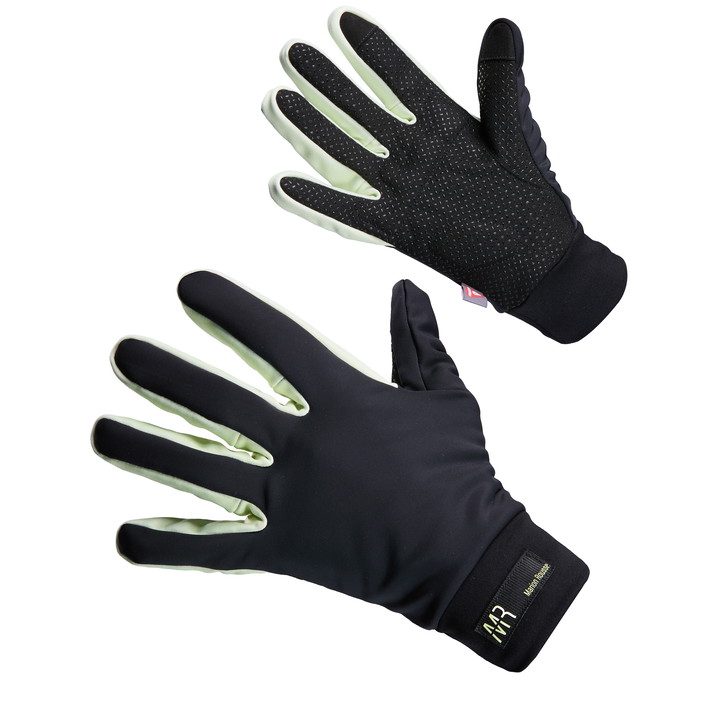 Gants hiver femme EKOI Racing x MARION ROUSSE Primaloft Noir Lime