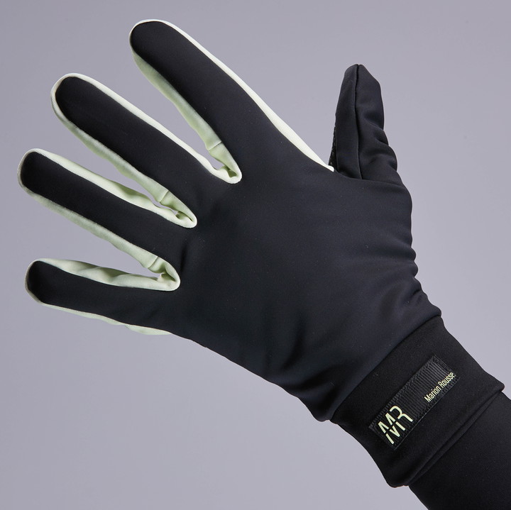 Gants hiver femme EKOI Racing x MARION ROUSSE Primaloft Noir Lime