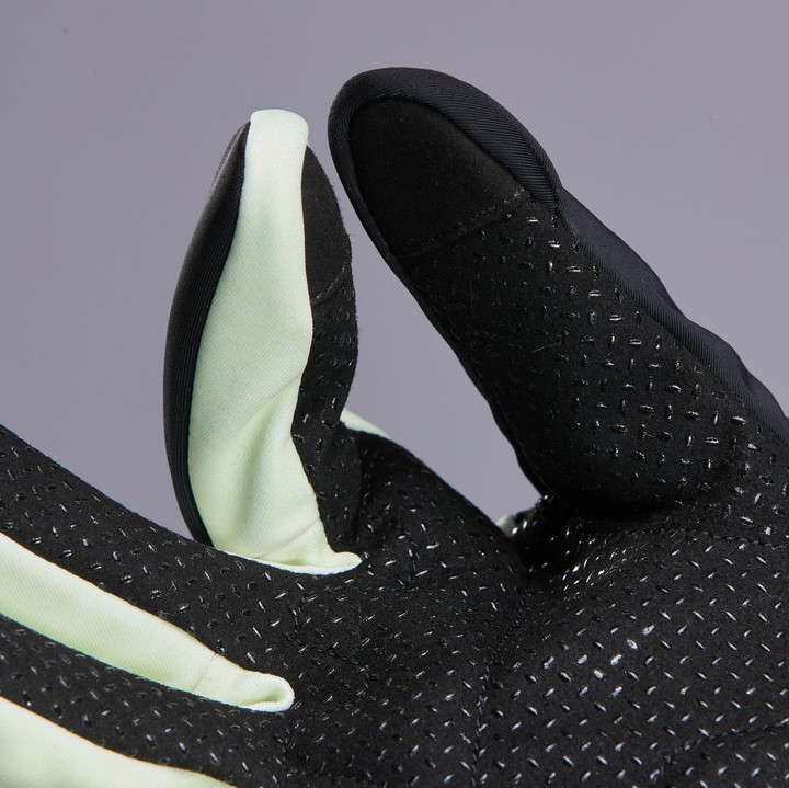 Gants hiver femme EKOI Racing x MARION ROUSSE Primaloft Noir Lime