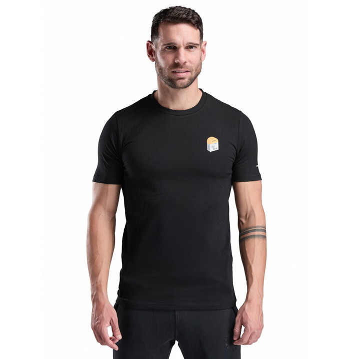 T-SHIRT LIFESTYLE EKOI BORNE ZWART