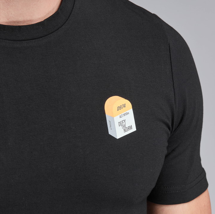 T-SHIRT LIFESTYLE EKOI BORNE ZWART