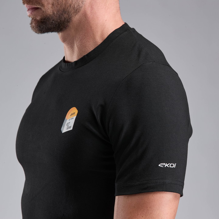 T-SHIRT LIFESTYLE EKOI BORNE SVART
