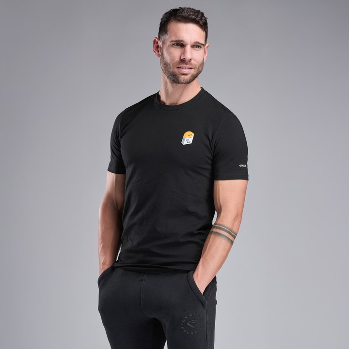 T-SHIRT LIFESTYLE EKOI BORNE ZWART
