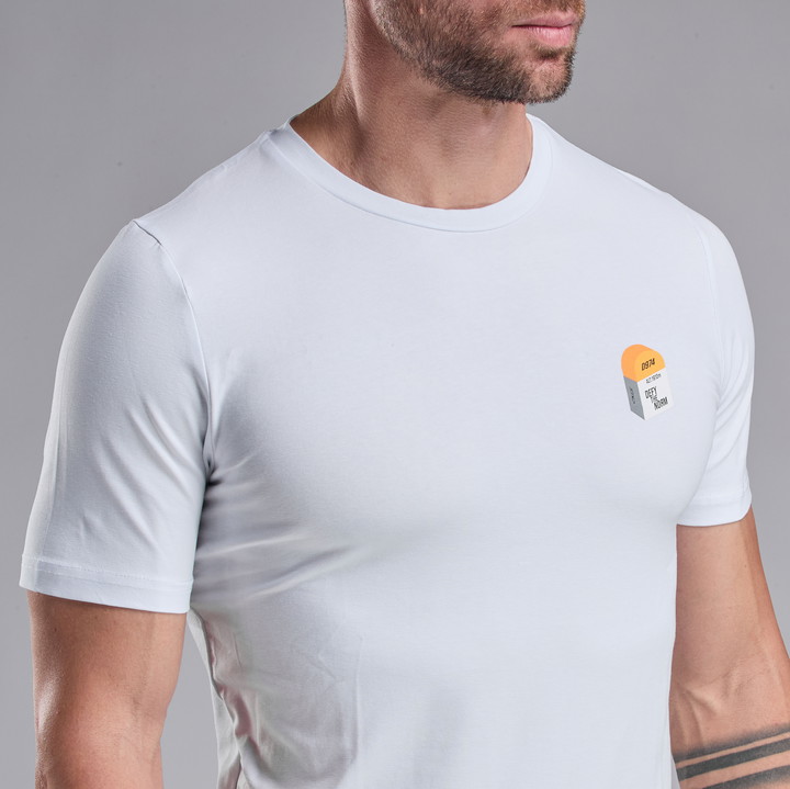 T-SHIRT LIFESTYLE EKOI BORNE WIT