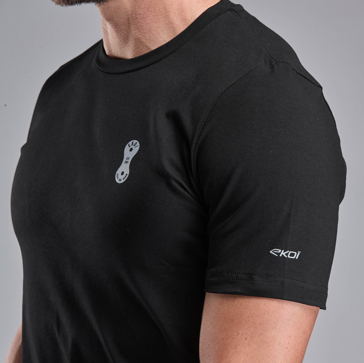 T-SHIRT LIVSSTIL EKOI LINK SVART