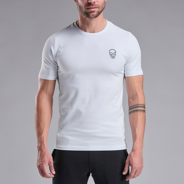 T-SHIRT LIFESTYLE EKOI CHAIN SKULL WIT