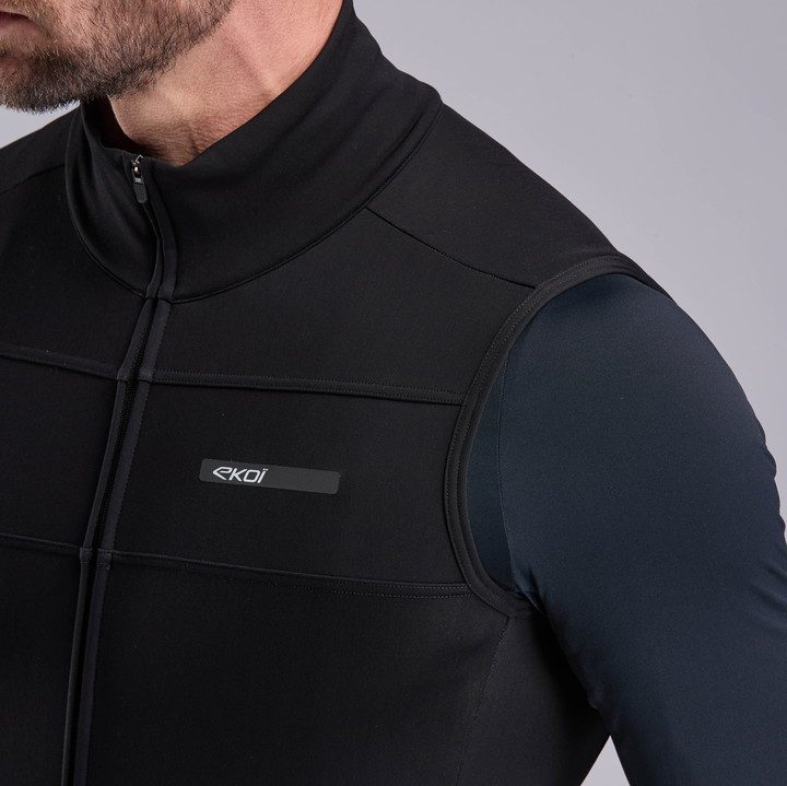 Gilet thermique Hydrofuge EKOI Perf RIDE PROTECT Noir