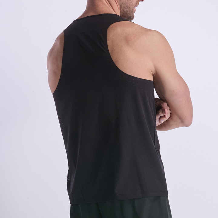 MAILLOT SIN MANGAS EKOI RUN PERF AIRFLOW NEGRO
