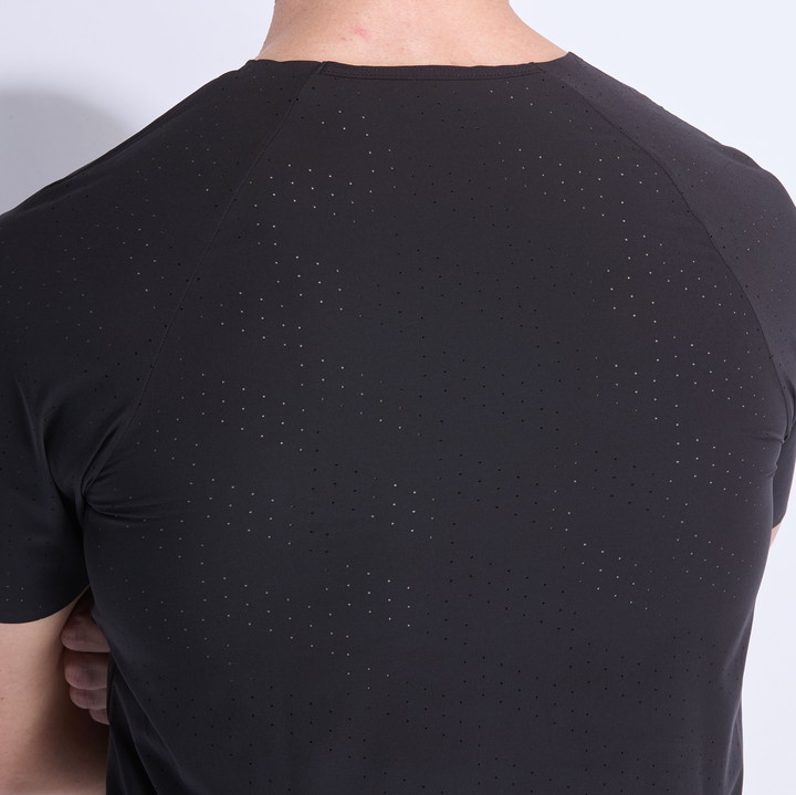 T-SHIRT EKOI RUN PERF AIRFLOW SCHWARZ