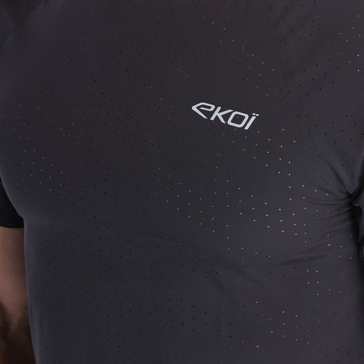 T-SHIRT EKOI RUN PERF AIRFLOW SCHWARZ