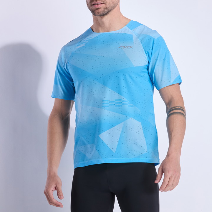 T-Shirt EKOI Run Performance Airflow Limegrün