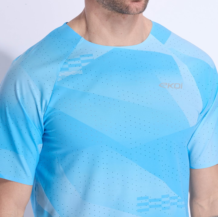 T-Shirt EKOI Run Performance Airflow Limegrün
