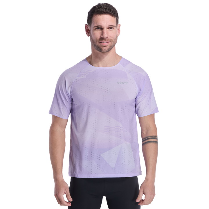 T-SHIRT EKOI RUN PERF AIRFLOW WEISS
