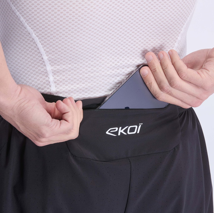 SHORTS EKOI RUN GLIDE SCHWARZ