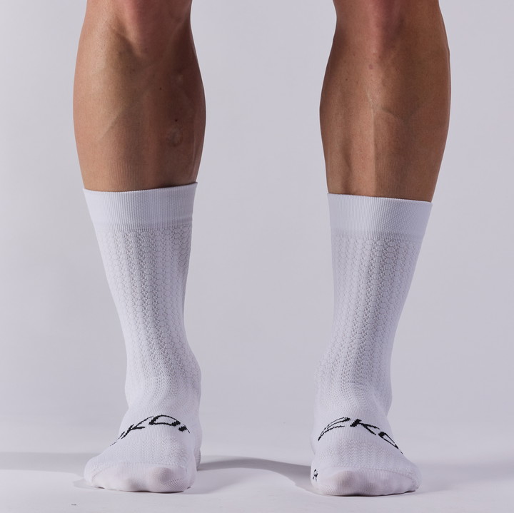 CALCETINES CICLISMO EKOI PERF ALLSEASON 18 BLANCO