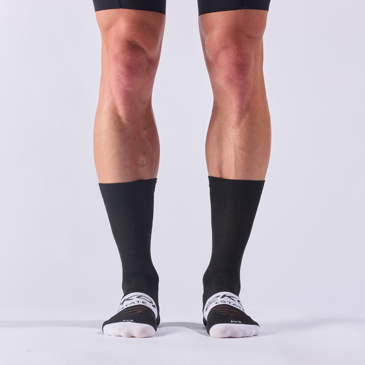 EKOI Perf ESTATE fietssokken 18 cm zwart