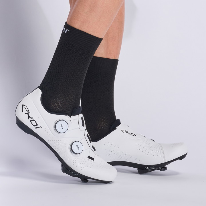 EKOI Perf ESTATE fietssokken 18 cm zwart