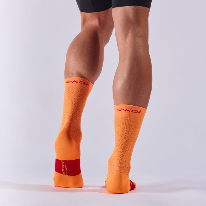 Fietssokken EKOI Perf SUMMERLIGHT 18 cm Oranje