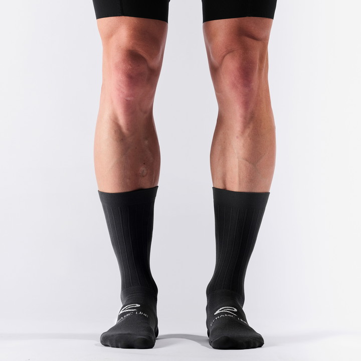 Cykelstrømper EKOI Perf DYNAMIC LINE 18 SORT